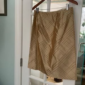 Talbot New without tags Golden silk skirt  Size 12